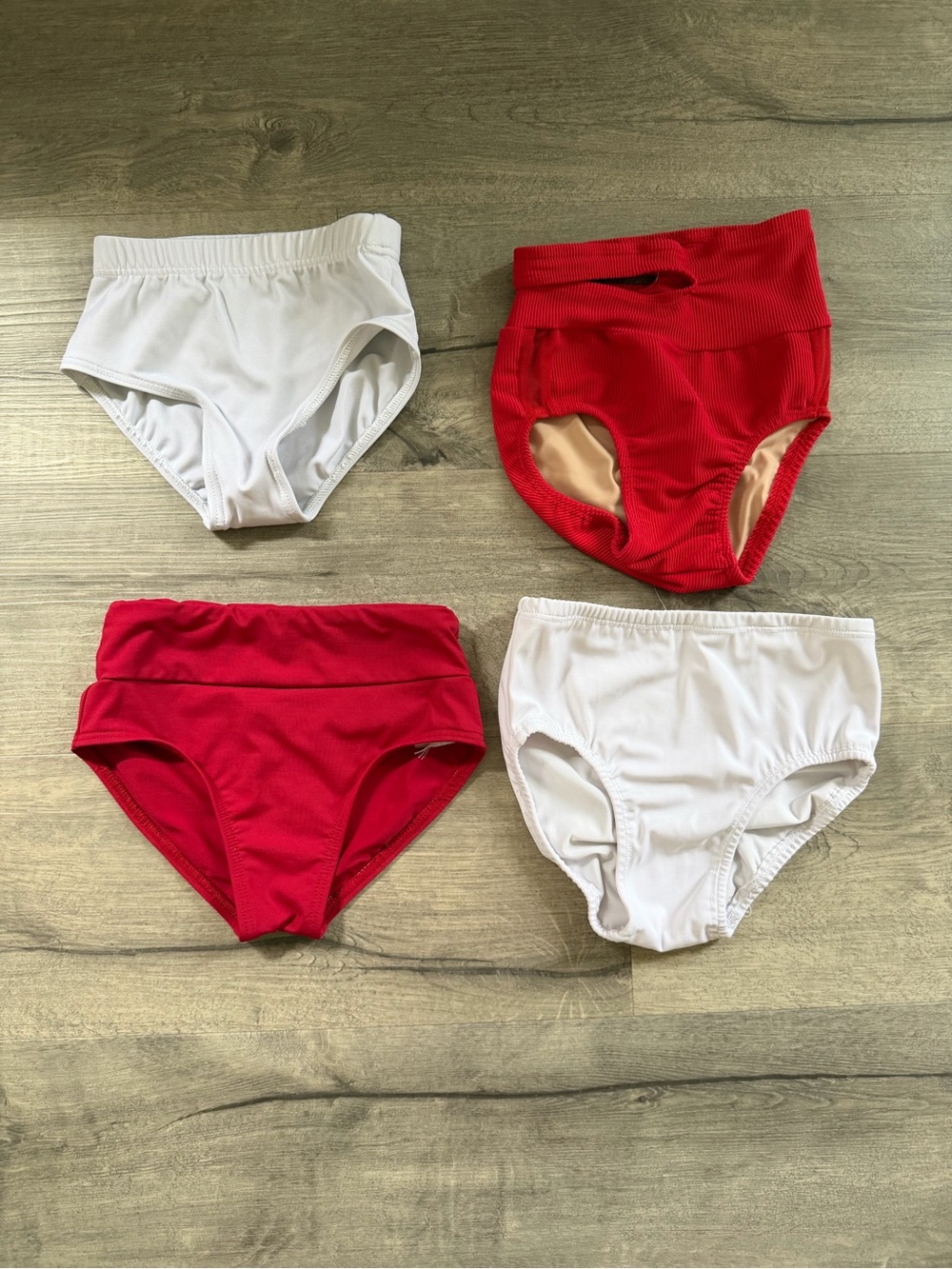 Girls dance bottoms— Red & White